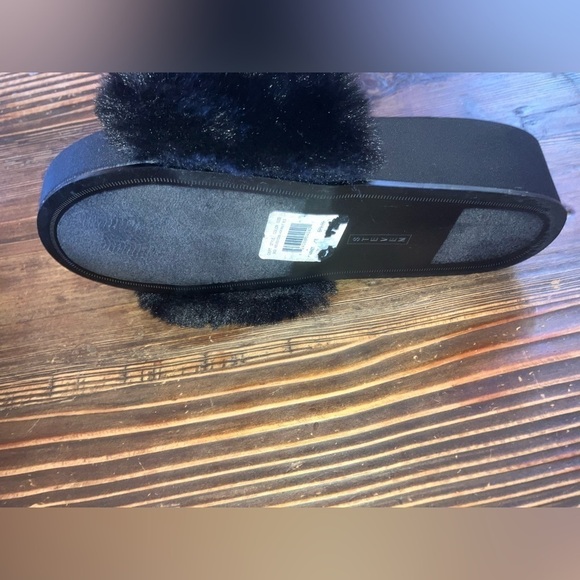 STEVEN New York REVELA Faux Fur platform sandals in Black size 8.5 like NEW - Picture 4 of 11